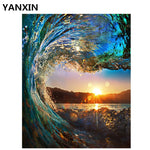 YANXIN DIY Frame Painting By Numbers Oil Paint Wall Art Pictures Decor For Home Decoration A003