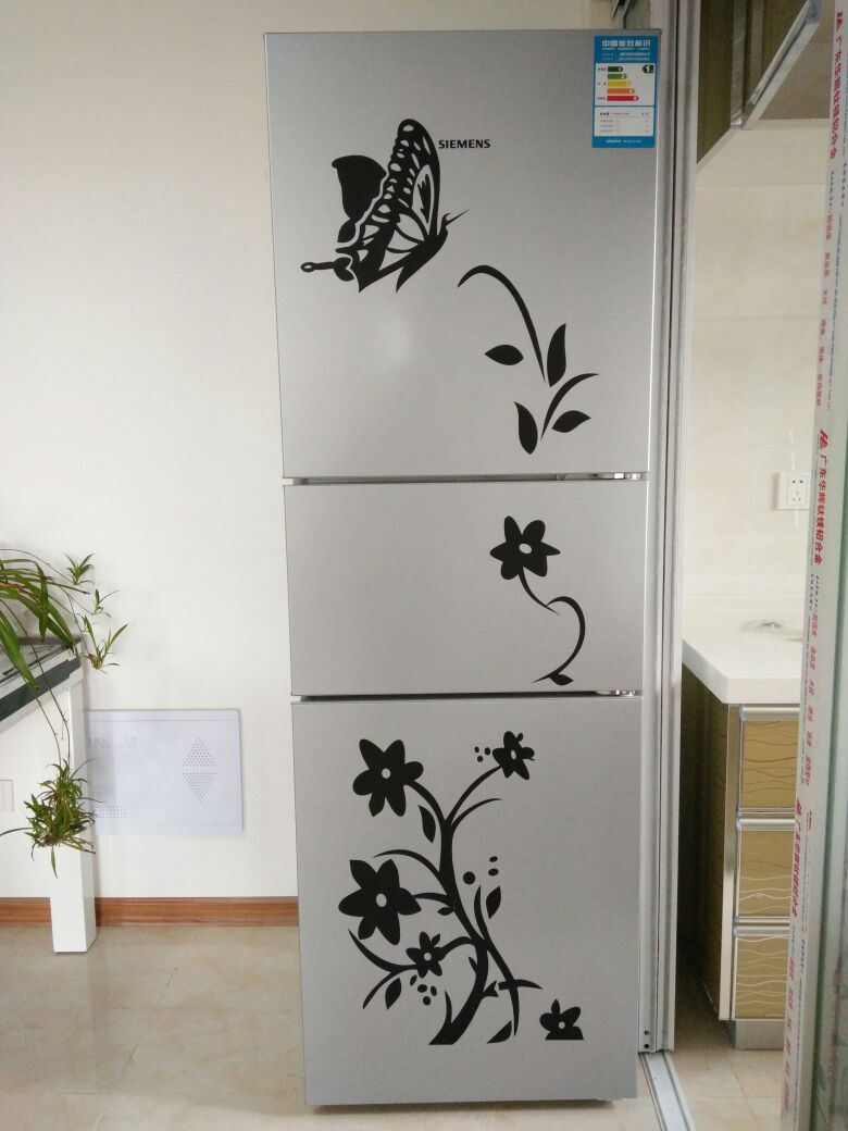 Black Sticker Butterfly Pattern