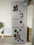 Black Sticker Butterfly Pattern